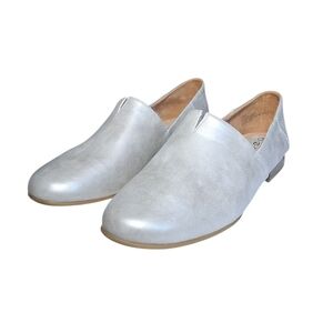B.O.C. Hailey Slip On Loafers Metallic Matte Silver Preppy Comfort Women's 11W